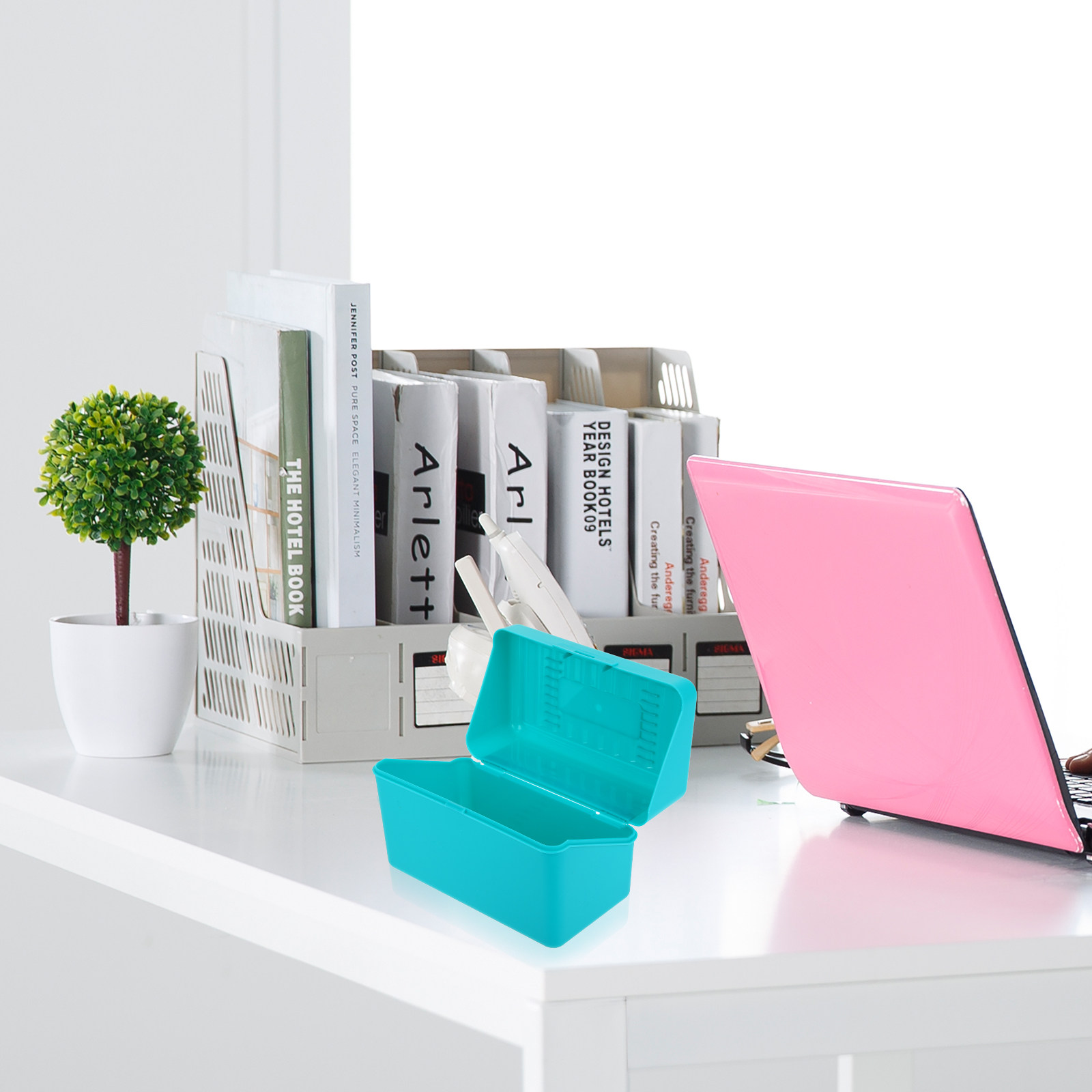 Index Card Holder - 4 Pezzi Porta Carte di Indicizzazione