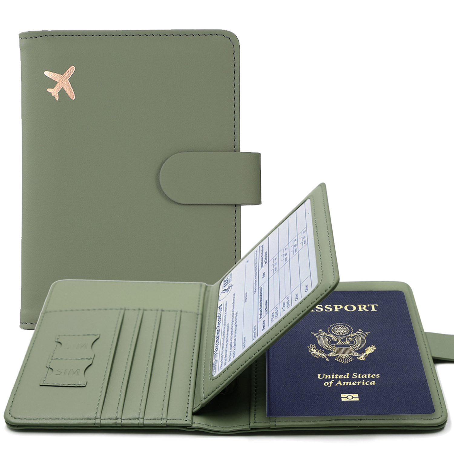 Index Card Holder - Custodia per passaporto RFID Porta passaporto