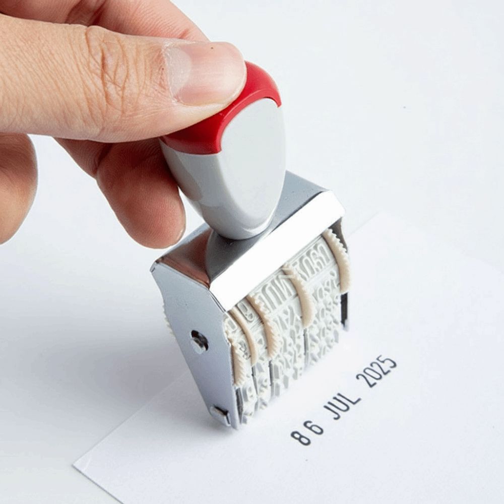 Pratico Timbro Digitale con Da - Rubber Date Stamp recensione e prezzo